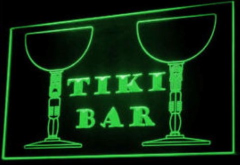 Tiki Bar beer pub LED Neon Sign